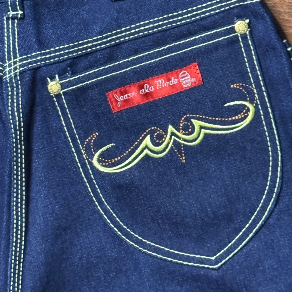 VTG JAM Jeans ala Mode Womens 12 NWOT 27 Dark Indigo High Rise Designer Jeans